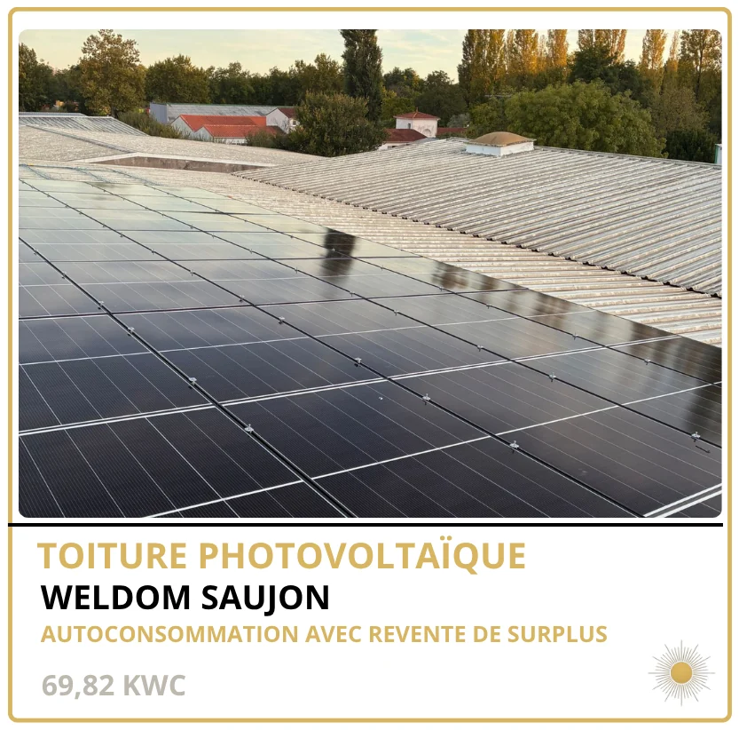 WELDOM SAUJON — Saujon (17), 69,82 kWc